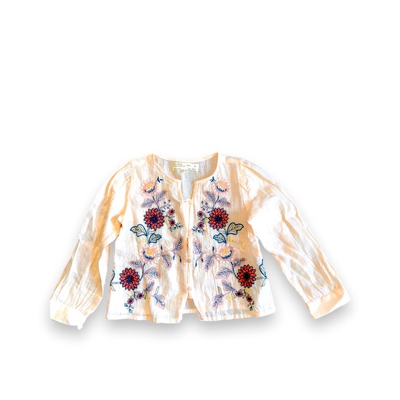 Zara toddler floral long sleeve top size 4 - Picture 1 of 3